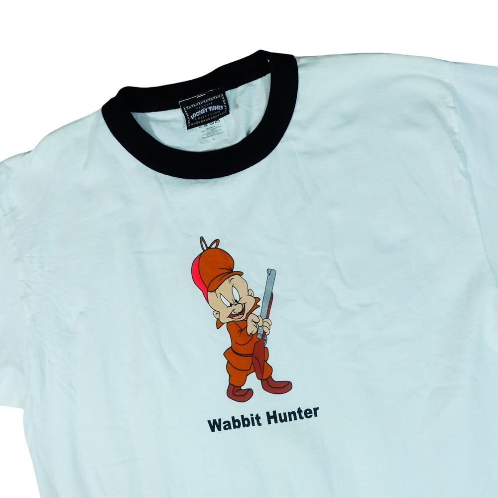 Looney Tunes Wabbit Hunter Elmer Fudd Vintage T Shirt 90s Y2K NWT NEW